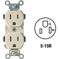 1PC Leviton Industrial Grade Duplex Outlet