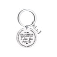 thumbnail image 1 of Up to 65% Off Creative DIY To My Daughter Stainless Steel Last Name 26 Letter Keychain 2.5cm Necklace Rings Earring Jewelry on Clearance, 1 of 4