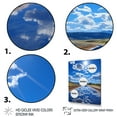 thumbnail image 3 of Designart "Road Reflection Blue Sky" Landscape & Nature Canvas Print, 3 of 5