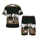thumbnail image 1 of Balery Cute Goat Baby Conjunto de Pijama Infantil de Manga Corta con Estampado – Ropa de Dormir de Algodón Suave-4X-Large, 1 of 6