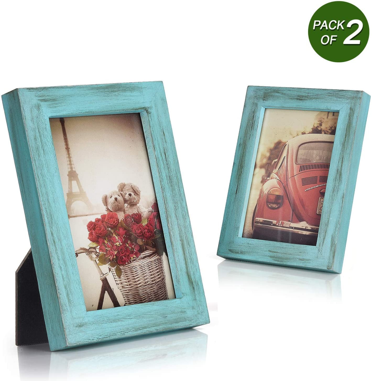 Details about   Vintage Distressed Picture Frame Tabletop Wall Mounted 4x6 5x7 8x10 Photo Frame 