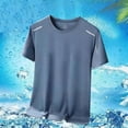 thumbnail image 6 of BVOFAR Men's Quick Dry Athletic Shirts Big and Tall Moisture Wicking Cooling Workout T Shirt Crew Neck Short Sleeve Gym Tees for Fitness Running Blue XXXL, 6 of 10