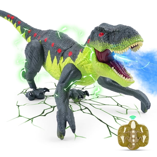 Juguete de Dinosaurio Control Remoto QPOU Dino Interactivo Caminante