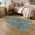 thumbnail image 2 of ODIKA 5'x7' Washable Area Rug Non-Slip, Chair-Friendly Turtle Ocean Animal Design With Coral Reef And Marine Life Border Sea Flowing for Dining Room, Under Table, Home Office, 2 of 7