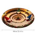 thumbnail image 6 of BZPIZ 24“ Christmas Round Rug, 3D Optical Illusion Train Tunnel Prank Rug, Christmas Train Holiday Floor Mat for Living Room Bedroom Entryway, 6 of 6