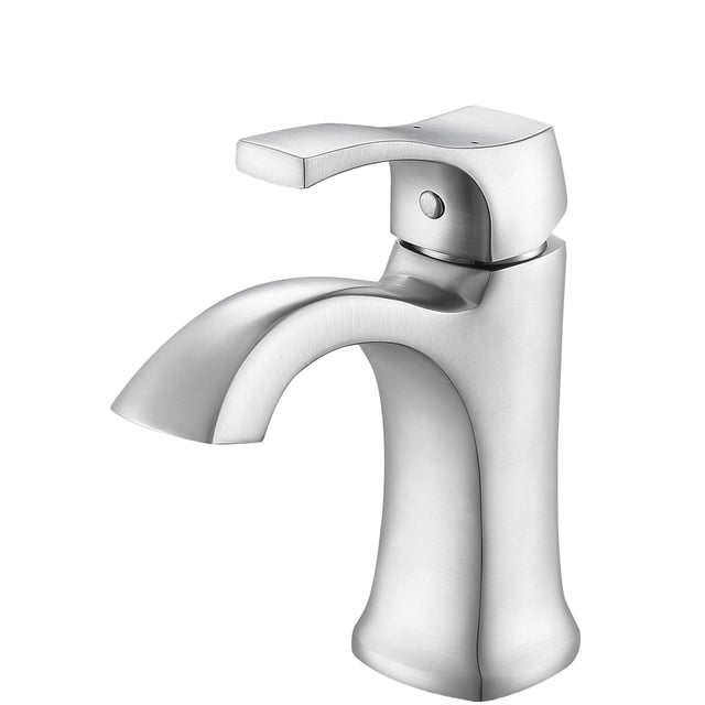 Ancona Morgan Single Lever 1-Hole Bathroom Faucet in Stainless Steel