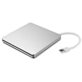 thumbnail image 1 of Unidad de CD y DVD externa USB tipo C Grabadora Superdrive ultradelgada externa portátil Unidad óptica CD-RW Duplicador de discos DVD-RW Compatible con Mac MacBook Pro Air iMac y computadora portátil, 1 of 6
