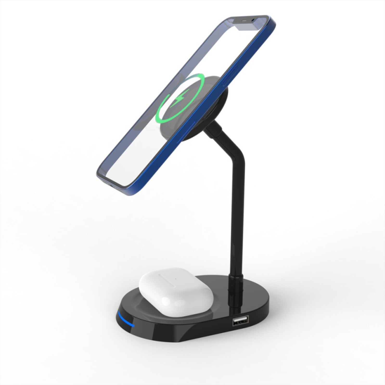Qwtwty Mobile Accessories 15 W Magnetic Mobile Phone Wireless Charger Headset Charging for Mobile Phone, Mobile Phone Charging, with USB Interface