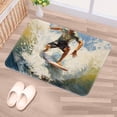 thumbnail image 5 of Surf Polyester Non-Slip Machine Washable Floor Rug, for Office, Chair Rugs Included, 5 of 6
