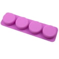thumbnail image 2 of Moldes Redondos De Silicona De 4 Cavidades, 2 Uds., Moldes Para Pasteles, Herramienta Para Hornear Para Cubitos De Hielo, Galletas, Pasteles Cateissary HA036688-00, 2 of 6