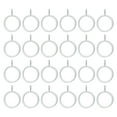 thumbnail image 1 of Metal Curtain Rings Hanging Hooks for Curtains Rods Pole Voile Heavy duty Rings, 1 of 8