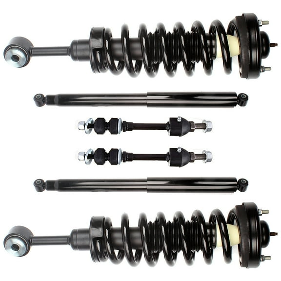 SCITOO Front Strut Spring Assembly Rear Shock Absorber Stabilizer Bar Link Fit for 2005 2006 2007 2008 for Ford F-150 2006 2007 2008 for Lincoln Mark LT