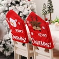 thumbnail image 3 of Funda para silla, decoración navideña, funda para de comedor, múltiples patrones, lavable, a prueba de polvo, multiusos, decoración Kits de decoración para fiestas Patrón de muñeco de nieve Toystoory HA069928-02, 3 of 6