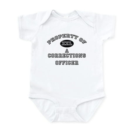 

CafePress - Property Of A Corrections Officer Infant Bodysuit - Baby Light Bodysuit Size Newborn - 24 Months