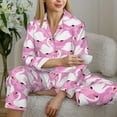 thumbnail image 6 of Sigee Beautiful Swans for Women’s Pajama Sets Long-Sleeved Pjs Sets for Women 2 piece Sleepwear-Small, 6 of 7