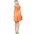 thumbnail image 3 of Evanese Women's Elegant Slip On A Line Short Cocktail Dress with Shoulder Bands, 3 of 6