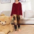 thumbnail image 6 of Xecao Vintage Family History Book Print Teenagers' Pajama Pants Long Sleep Pants Soft Elastic Waist Pajama Bottoms Elastic waist with 2 Pockets 5-16 Years-XS(5-6), 6 of 6