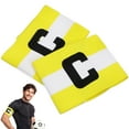 thumbnail image 1 of UPGRATOR 2pcs Cheer Captain Armband Nylon Yellow Durable Sports Matches for Captains, 1 of 7