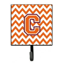 Letter C Chevron Orange and Regalia Leash or Key Holder