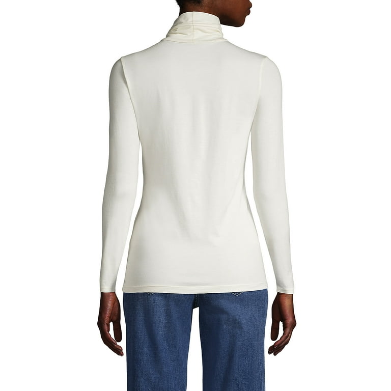 Lands End Women s Petite Lightweight Fitted Turtleneck