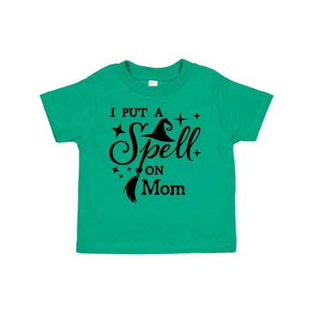 

Inktastic I Put a Spell on Mom Witch Hat and Broom Gift Toddler Boy or Toddler Girl T-Shirt