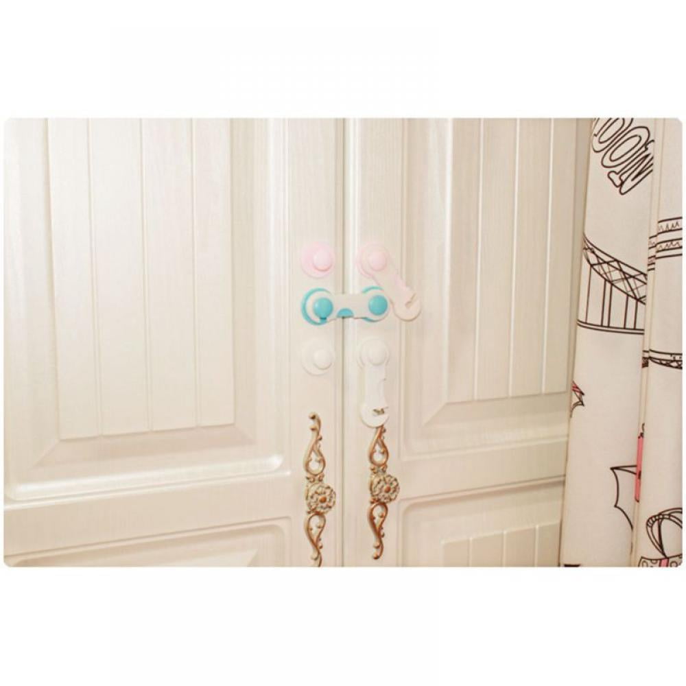 Cabinet Door Lock Child Safety Proof Drawers Cabinets Oven Toilet Sea Cabinet Refrigerator Two-Color Open Plane Lock