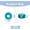 thumbnail image 2 of 1 Set 200Pcs Circle Crystal Beads 10mm Ring Lampwork Beads Flat Round Loose Spacer Beads Colorful Lampwork Beads Glass Donut Beads for Earring Necklace Bracelet Jewelry Making, 2 of 7