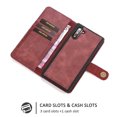 thumbnail image 3 of GoldCherry Glaxy Note 10 Case,Premium Leather Wallet Case Business Credit Card Holder,Ultra-Strong Magnetic&Slim Folio Flip Cover for Samsung Glaxy Note 10 2019(Red), 3 of 6