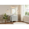 thumbnail image 3 of Legion Furniture WS2518-36-SS 36 in. Silver Strand Finish Solid Wood Sink Vanity, 1 in. Artificial Stone Top, 3 of 4