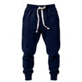 thumbnail image 7 of PNTUTB Men's Cuffed Joggers Elastic Waist Drawstring Trousers Solid Color Loose Casual Comfort Workout Sporty Pants with Pockets, 7 of 7