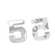 thumbnail image 3 of 3D DIY Metálico en apariencia de Número de la Emblema Insignia de Aleación de Zinc Decoración Hogar Colco Emblema de número, 3 of 8