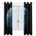 thumbnail image 3 of Blackout Curtains Decor Starlit Sky for Bedroom Living Room Grommet Window Drapes 2 Panel Set, 3 of 5