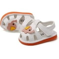 thumbnail image 4 of Baby Boy Girl Summer Infant Squeaky Sandals Premium Rubber Sole Closed-Toe Non-Slip Shoes Toddler First Walkers, 4 of 7