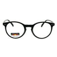 thumbnail image 1 of Round Keyhole Thin Plastic Horn Rim Tri-focal Progressive Reader Eyeglasses Black Stripe 1.5, 1 of 4