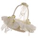 thumbnail image 5 of Moluckfu Canasta Beige Con Asa Y Encaje Cesta Para De Flores En Bodas, 5 of 8