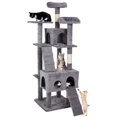 thumbnail image 3 of TROPOW Cat Tree Tower, for Indoor Cats Multi-Level Cat Condo Furniture Scratch Post for Kittens,63in, 3 of 9