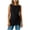 Black-tanks, variant on Women Side Ruched Tank Top Tunic Asymmetrical Hem Round Neck Sleeveless Tops for Women Tie Waist Fashion Casual Tunics Blouses