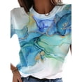 thumbnail image 3 of ORQ Women Fashoin Graphic Tees Summer Short Sleeve Crewneck Pullover T-Shirts, 3 of 4
