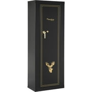 American Furniture Classics Model 910 10 Gun Safes Metal Cabinet for Long Guns with Key Lock