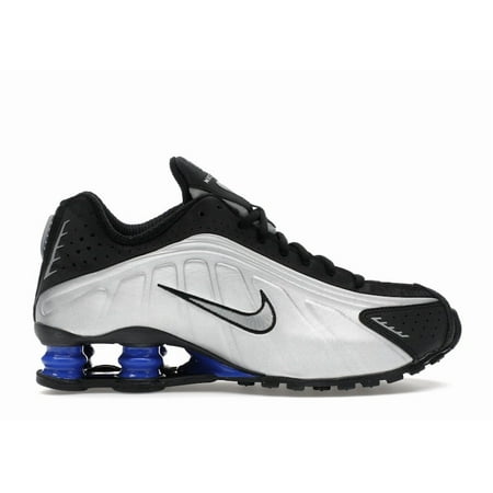 Nike Women's Shox R4 Metallic Silver Black Racer Blue, from StockX