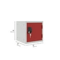 thumbnail image 3 of Casiers Cubiques de 12 Pouces - Carcasse Grise - Porte (Rouge), 3 of 5