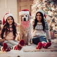 thumbnail image 3 of Collar para perro ADOGGYGO Christmas Red White Medium Algodón, 3 of 5