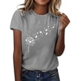 thumbnail image 2 of Dandelion Graphic Tees for Women 2026 Summer Casual Short Sleeve Crewneck Boho T Shirts, 2 of 4
