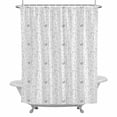 thumbnail image 2 of Modern Coffee Theme Shower Curtain for Bathroom Decor, Grey Drinks Minimalist Lines Leaves Waterproof Fabric Shower Curtain, 66"x72" Set with 12 Hooks, 2 of 9