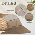 thumbnail image 3 of Brown Ombre Long Body Pillow Covers, Vintage Country Wooden Soft Breathable Throw Pillow Cases with Invisible Zipper, Decorative Pillowcase Pillows Protectors for Sofa Bed Couch 20"x60", 3 of 9