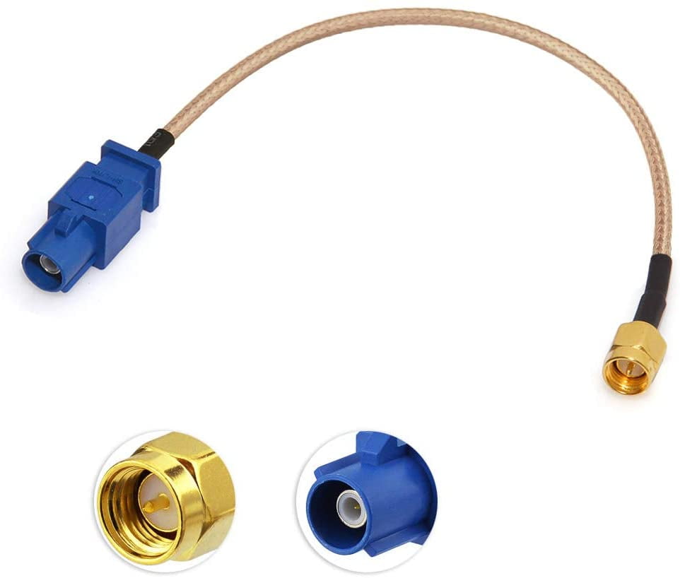 Bingfu Vehicle Car GPS Antenna Adapter Cable SMA Male to Fakra C Male