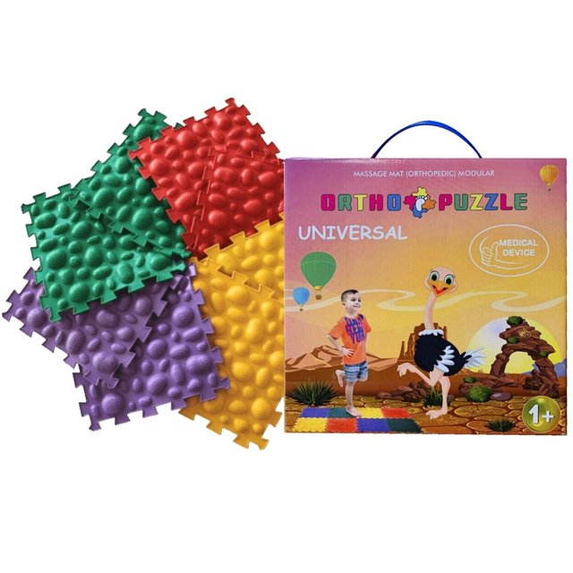 ORTHO PUZZLE Tapis de massage Modulaire Orthopédique - Ensemble de Galets de Mer