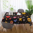 thumbnail image 5 of Yayeee Tablecloths for Rectangular Tables 54 x 54 inch Party Table Cover, Moon Pattern, 5 of 6