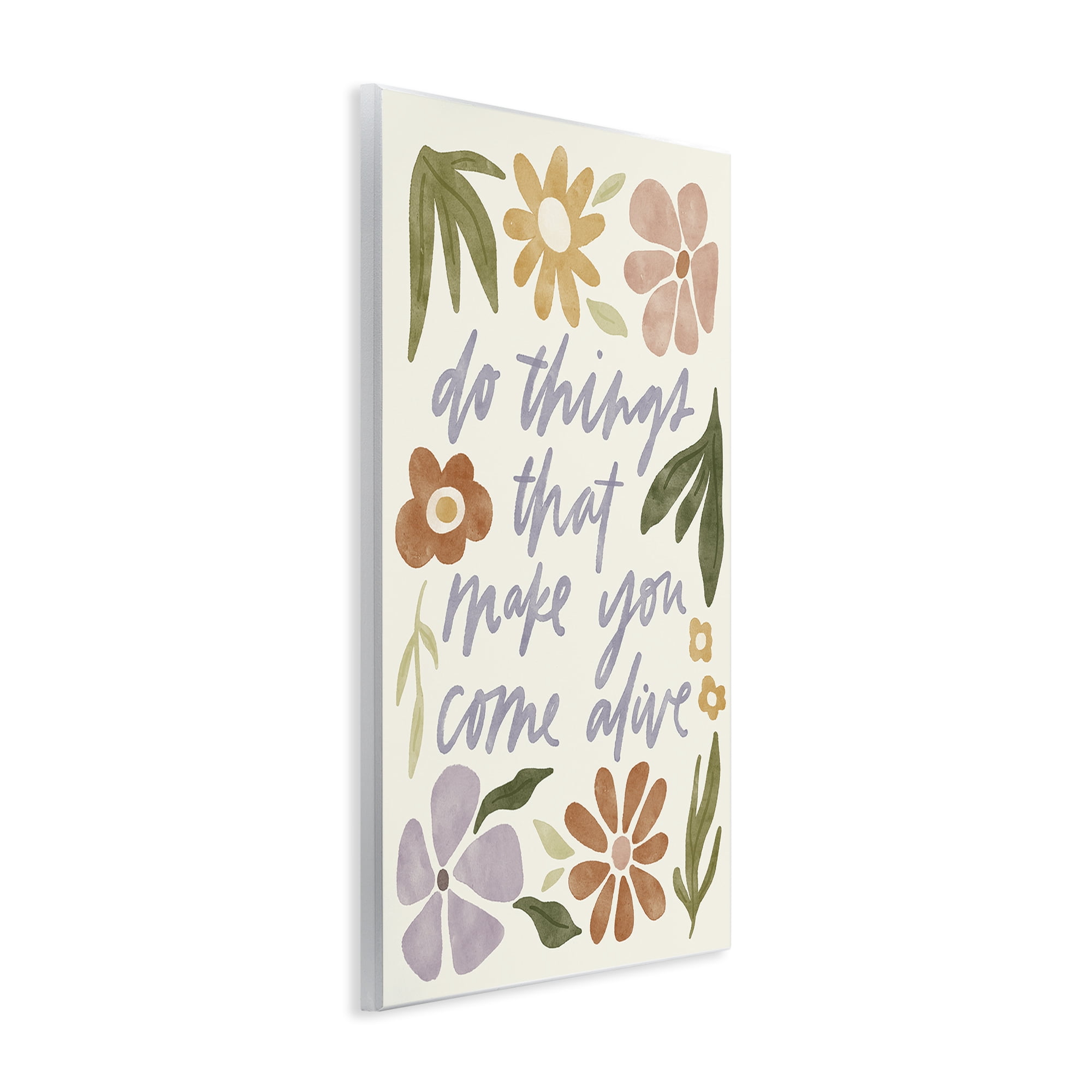 Stupell Industries Come Alive Inspiring Flowers Plants & Flowers Painting Unframed Art Print Wall Art, 13 x 19