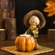 thumbnail image 4 of pstuiky Calabaza de Halloween artesanías de resina hogar escritorio jardín niña decoraciones adornos, 4 of 6